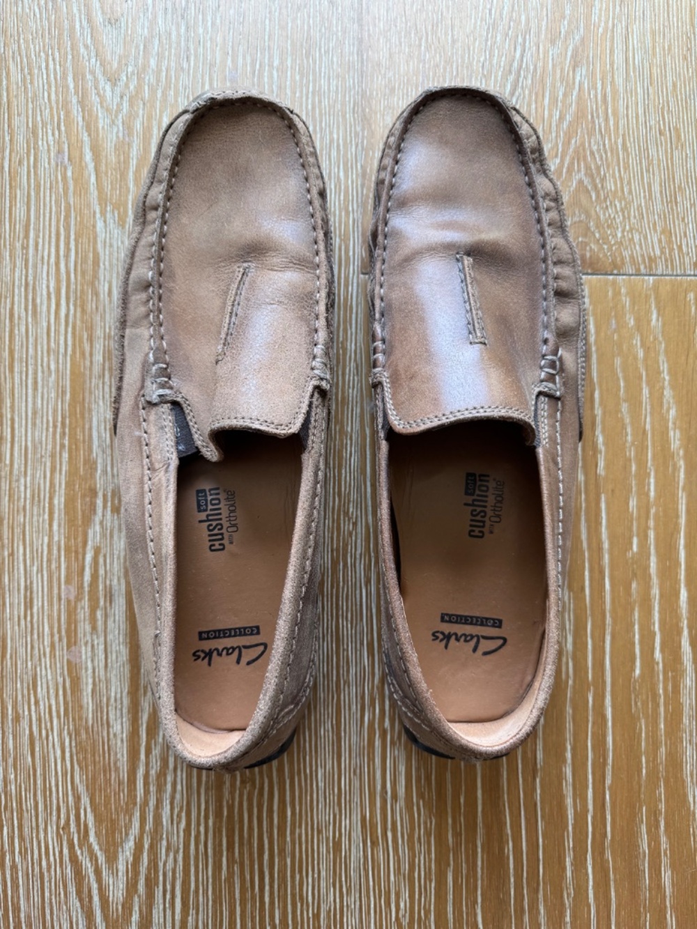 Clarks - Men's Casual Loafer Shoes - Brown - Size US 10.5